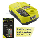 Adapter Battery Charger For Ryobi 12V-18V One+ Plus Li-ion Ni-CD NI-MH Battery