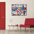 Painting By Numbers Kit DIY Naughty Cat Hand Painted Canvas Oil Art Picture