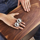 Hand Tambourine Metal Bell Music Instrument Hand Drum for Rhythm Guitarists