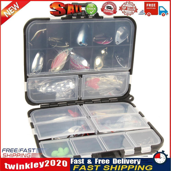 37pcs Metal Spoon Fishing Lure Kits Spinning with Box Tackle Newly