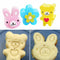 3x Mini Sandwich Cutters Shapes For Kids Plastic Bento Sandwich Cutters Molds ne