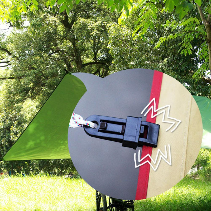 5pcs/set Tent Awning Wind Rope Clamp Outdoor Camping Plastic Clip Accessory