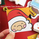 Santa Claus Xmas Party Decor Postcard Gift Cards Blessing Greeting Cards