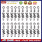 20pcs Fishing Barrel Bearing Swivels Stainless Steel Solid Ring (21mm)