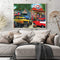 Oil Paint By Numbers Picture DIY Drawing Street Car Painting Kit Artwork