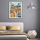 5D Diamond Painting Animal Full Round Drill DIY Wall Art Rhinestone Decoration