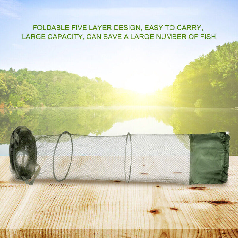 Fishing Dip Nets Folding Fish Trap Fishing Cage Basketball Shrimp Carp Fishing Tools