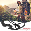Quick Release Climbing Accessories D-type Metal Outdoor Carabiner EDC Tool Clip