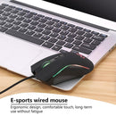 HXSJ A869 USB Wired Colorful Gaming Mouse 3200DPI 7Keys Optical Mice (Black