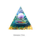 Orgonite Pyramid Healing Chakra Reiki Meditation Orgone Energy Generator Crafts