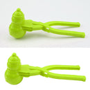 Snowball Maker Tool Snowman Shape DIY Snow Ball Tongs with Handle (Green) Newly