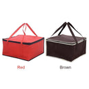 Lunch Cooler Bag Picnic Thermal Insulated Zip Drink Food Packs (Coffee)