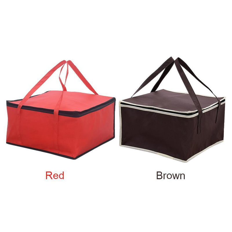 Lunch Cooler Bag Picnic Thermal Insulated Zip Drink Food Packs (Coffee)