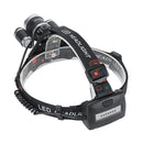 USB Rechargeable Hunting Fishing Headlamp Three Headlights Camping Head Torch