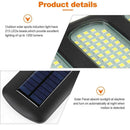 Light Smart Remote Control 213 LED Solar Street Light PIR Motion Sensor Lamp