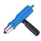 Electric Rivet Nut Gun Riveting Tool Cordless Riveter Adapter Kit (Blue) Newly