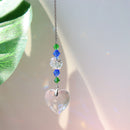 Crystal Glass Clear Chandelier Pendant Faceted Prism Part Hanging Decor (E)