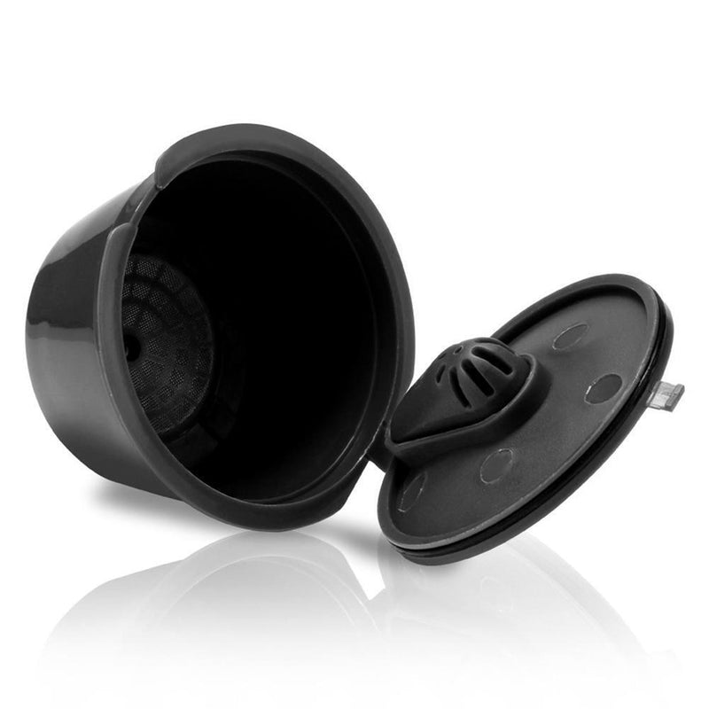 Coffee Capsules Filter Cup Refillable Coffee Dripper Tea Baskets (Black)