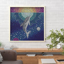 5D DIY Full Special Shaped Drill Diamond Painting Dolphin Animal for Decor Newly