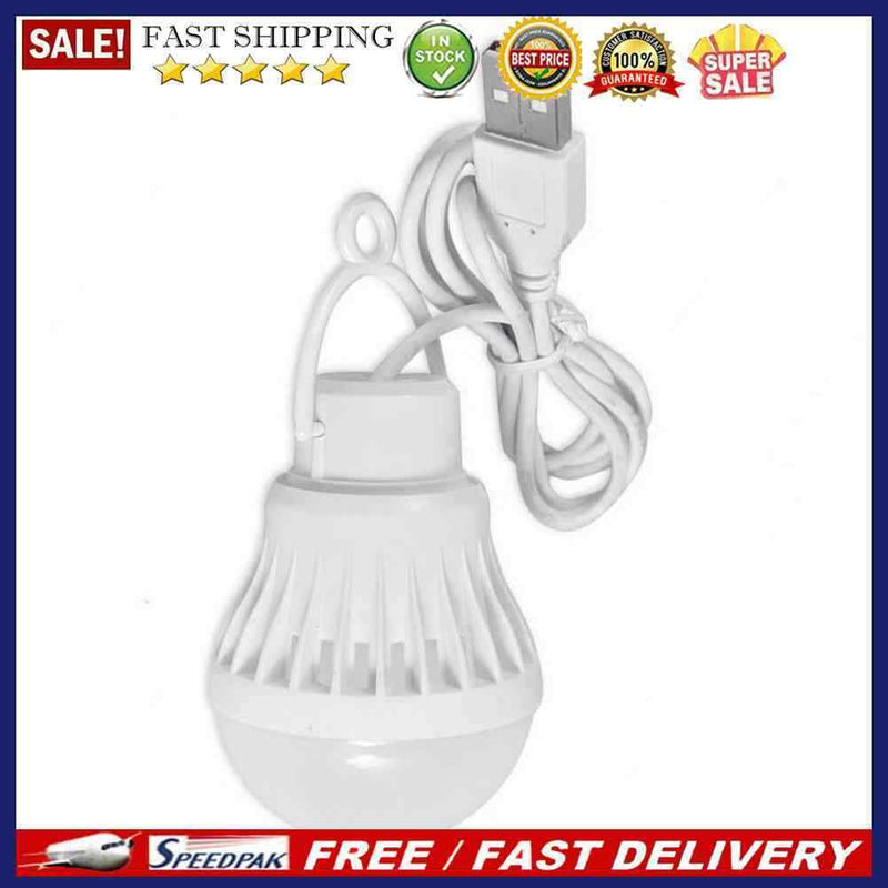 Portable LED Bulb Outdoor Camp Tent Night Fishing Hang Light for Hiking Trave