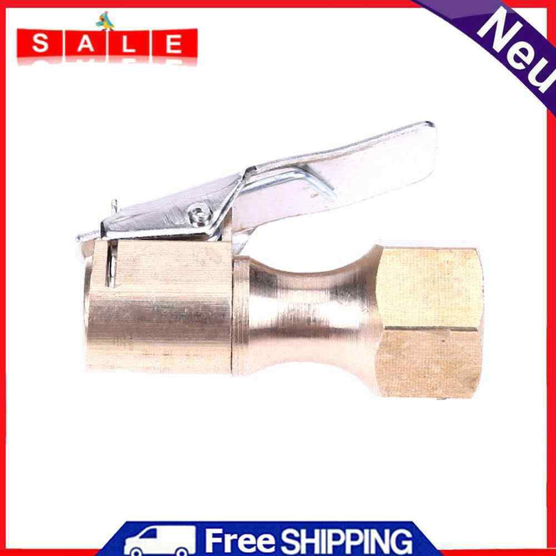 Brass Car Tires Tire Inflator Tool Copper Valve Stem Connector Clip-on Ai