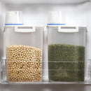 Kitchen Rice Bucket Plastic Transparent Grains Can Moisture-proof Sealed Storage