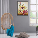 Full Embroidery DIY 14CT Grapes Wine Stamped Eco-Cotton Thread Cross Stitch Kit