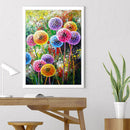 Dandelion Diamond Painting Full Drill Square Rhinestone Embroidery Mosaic Art