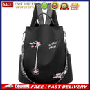 Oxford Backpack Flower Embroidery School Bags Women Travel Anti-theft Rucksack