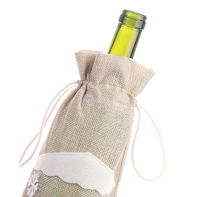 Christmas Cartoon Wine Bottle Cover Champagne Bag Family Holiday Party Supplies