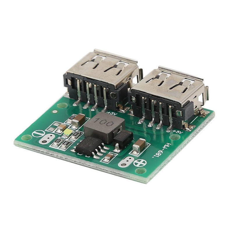 HW-681 DC-DC Step Down Power Module Dual USB 5V 3A Car Charging Buck Board