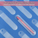 Affairs Solid Color Frosted Glossy Pencil Bag Translucent Plastic Pen Pouch