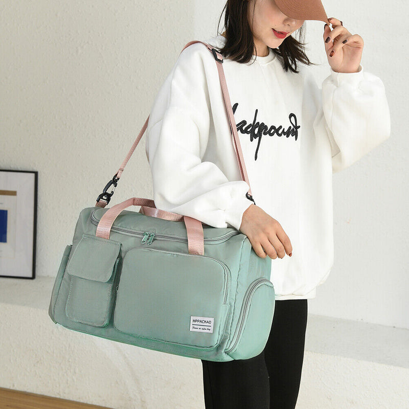 Outdoor Oxford Sports Gym Bag Women Big Capacity Fitness Travel Shoulder Handbag