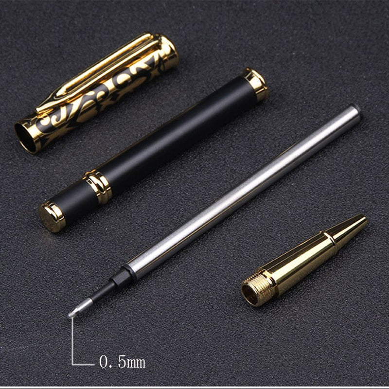 Writing Supplies Ballpoint Pen Black Ink Signature Metal Rollerball Pen