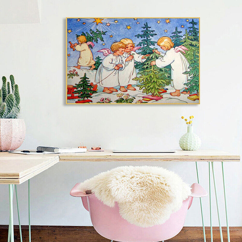5D DIY Plant Tree Full Round Diamond Painting Mosaic Kits Wall Art Crafts Decor