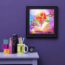5D DIY Diamond Painting Full Round Drill Shining Rose Wall Decor Rhinestone Art