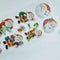 Cartoon Stationery Label Snowman Santa Claus Christmas T0T7 L0Z0 N8K2 K4E3 B7U7