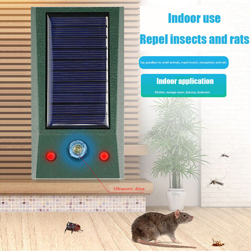 Vibration Ultrasonic Repeller Alarm Light Scare animal Repeller Waterproof Tool