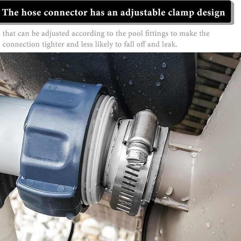 1.25 inch to 1.5 inch Fittings Hose Drain Plug Connector Adapter Collar Kit