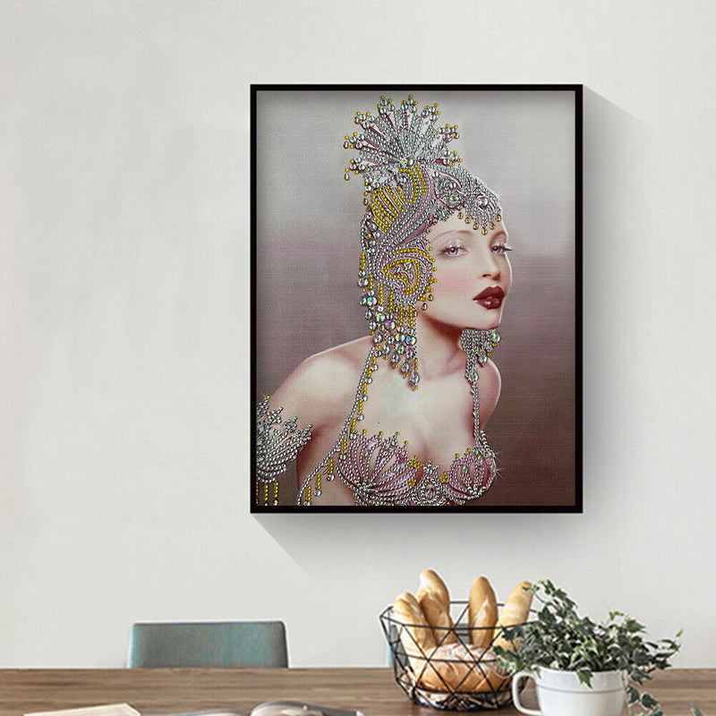 Sexy Beauty 5D Diamond Painting Special Shaped Part Drill Art Kits (Y068) Newly