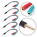 2 in 1 Splitter 4 Pin 3.5mm Audio Headphones Headphones 2 Female Female Female Head