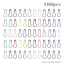 Sumtek safety needles, metal clips, for knitting stitch, markers, markers, 500 pieces