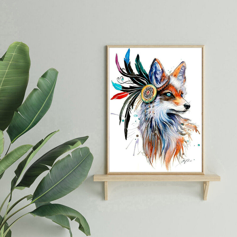 Wolf 5D DIY Part Drill Special Shaped Diamond Painting Color Cross Stitch Newly