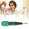 LED Anti-Slip Rod Handle Electric Screwdriver Kit Torque USB Drill (Green)