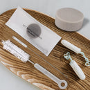 Pet Drinking Water Cup Dispenser Washing Mug Bottle Kit Cleaning Brush Sponge