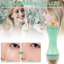 Oil Absorbing Volcanic Roller - Reusable Oil Skin Control Roller (Green)