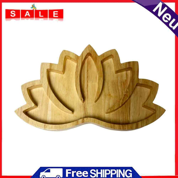 Crystal Display Holder Tray Lotus Shaped Jewelry Plate Healing Stones Organizers