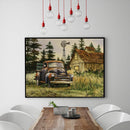 Painting By Numbers Kit DIY Automobile Hand Painted Canvas Oil Art Picture