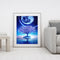 Frameless Painting By Number Moon Tree Reflection DIY Handmade Drawing On Canvas