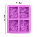 Handmade Flower Shaped Soaps Supplies Cake Mould Silicone Soap Mold
